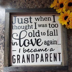 Grandparent Love Sign - Wall Art